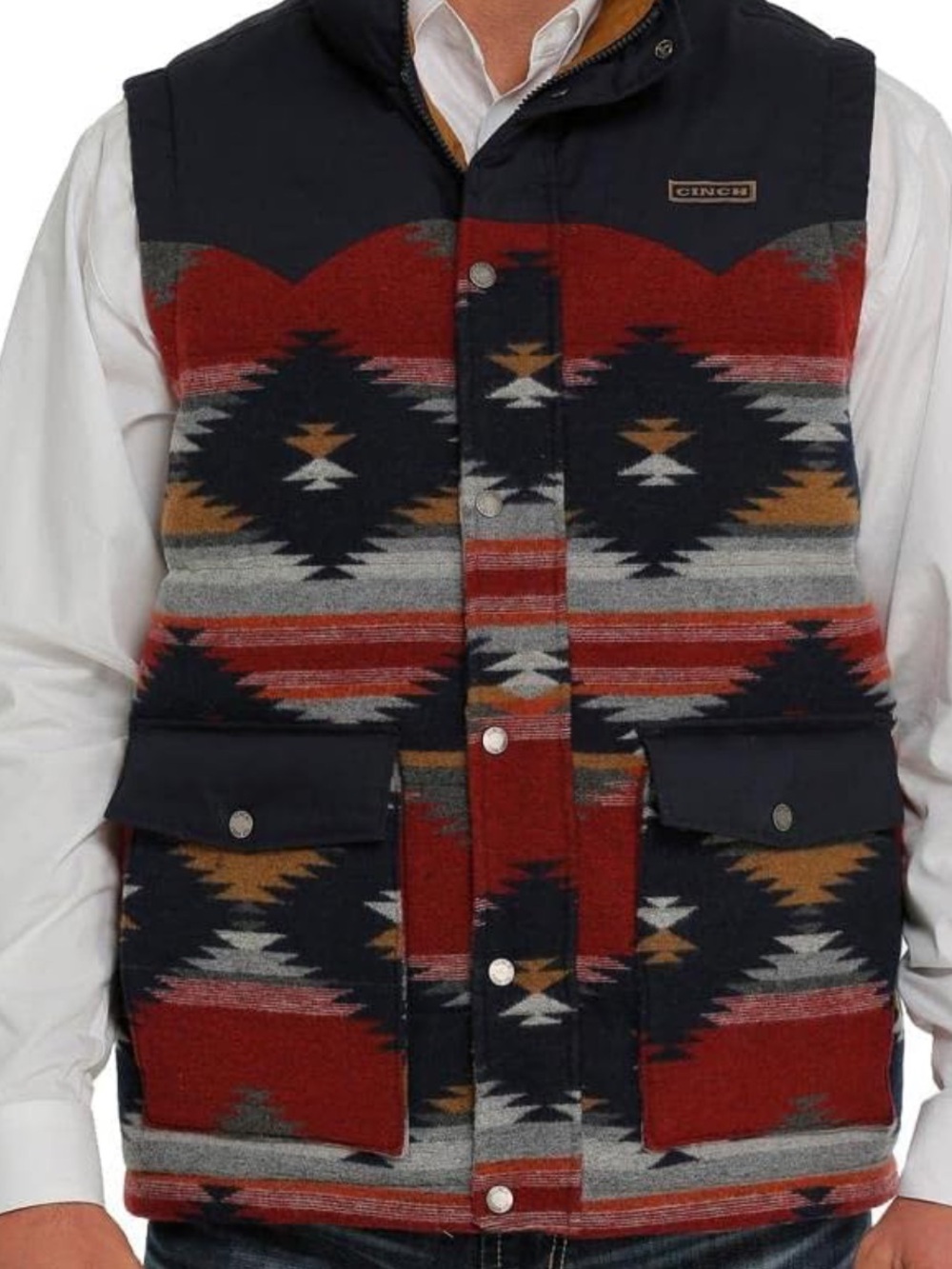 Cinch | NWT Lead, Don’t Follow Kids Southwestern Quilted Vest XL 14